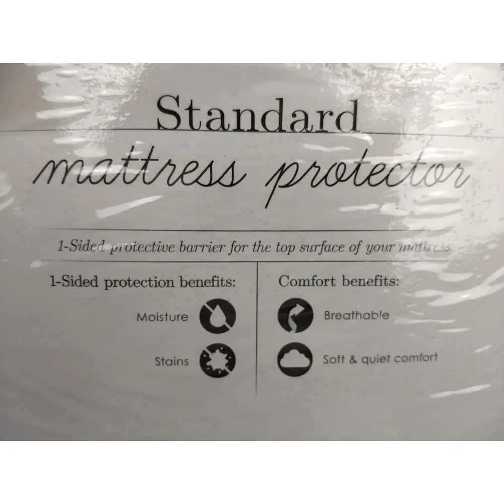 STAINGUARD Mattress Protector King Size‎ White 1-Sided Protective Barrier NEW